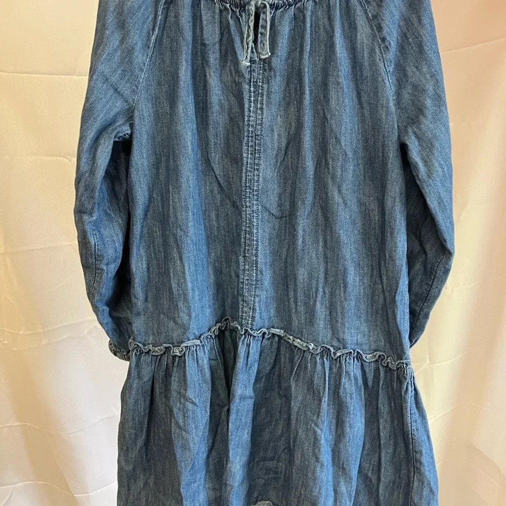 Denim and Red Kids Dress Set